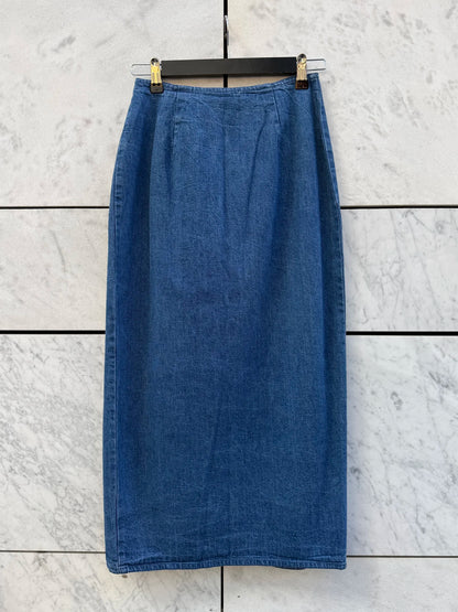 Skjørt denim omslag