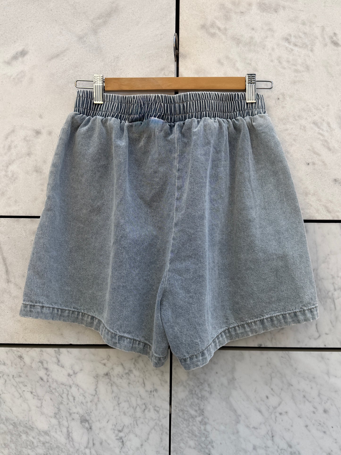 Sett shorts + topp denim