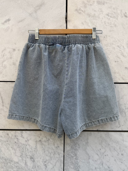 Sett shorts + topp denim