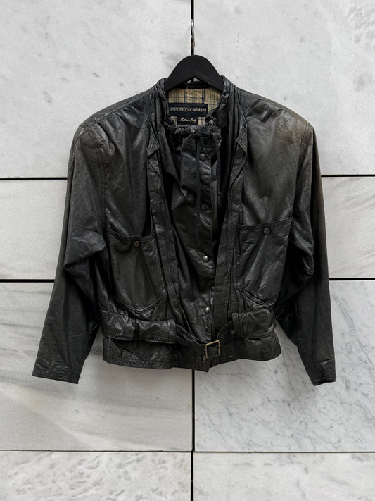 Skinnjakke sort Armani