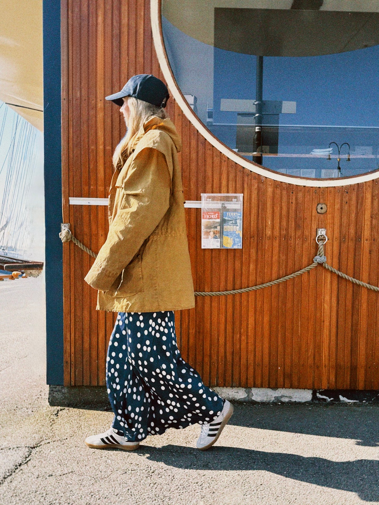 Jakke oilskin sennepsgul