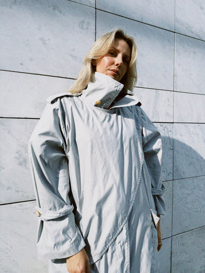 Trenchcoat lys grå