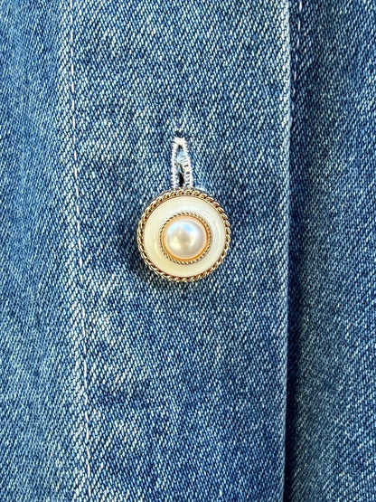 Jakke denim vid silhuett