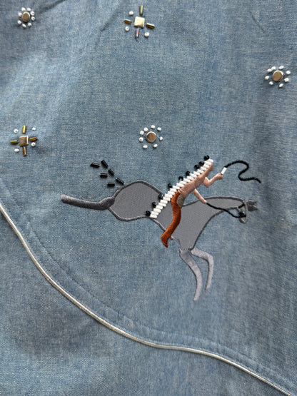 Denim skjorte cowboy