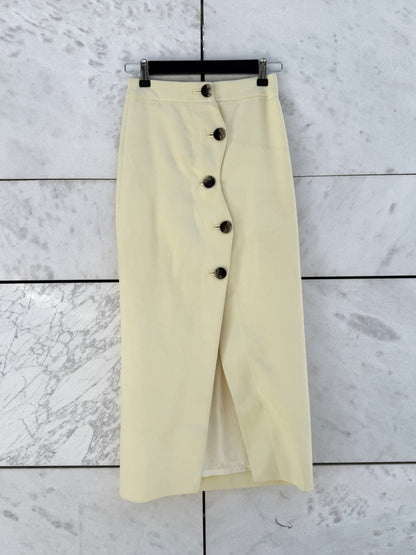 Skjørt Pencil lys gul Ganni