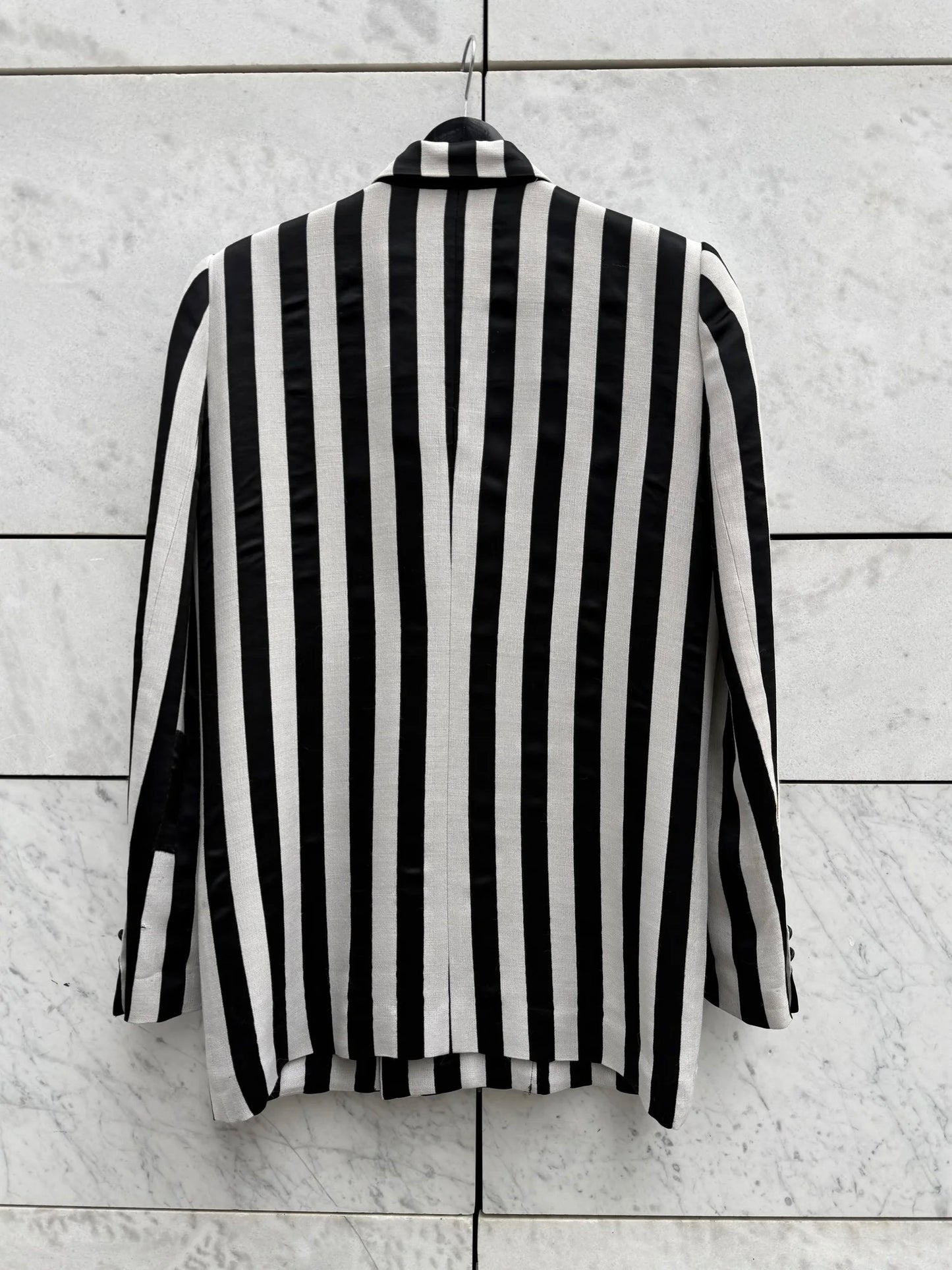 Sett blazer + skjørt striper Yohji Yamamoto
