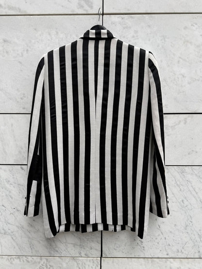 Sett blazer + skjørt striper Yohji Yamamoto