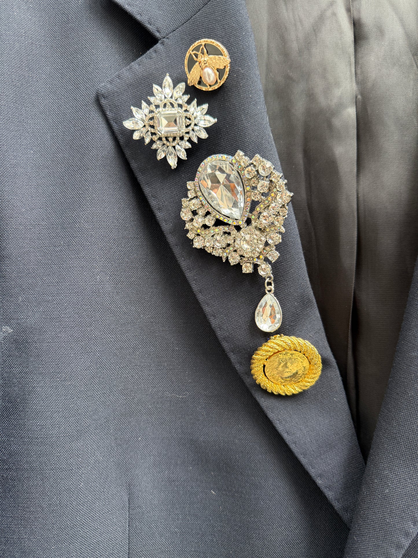 Jakke / blazer med «bling»