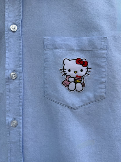Skjorte re-design lys blå Hello Kitty