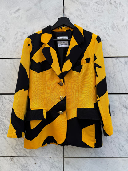Blazer med print Moschino