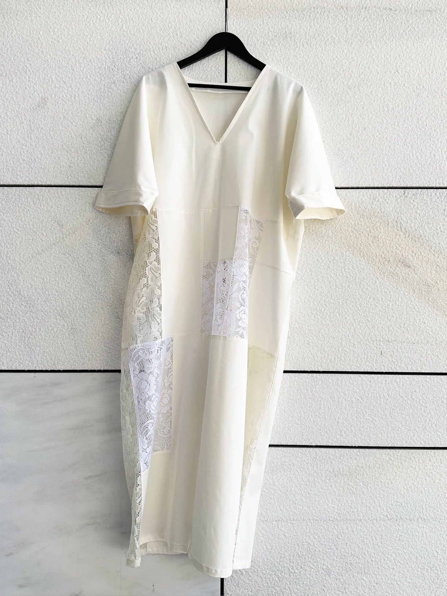 Kaftan blonde krem/hvit re-design