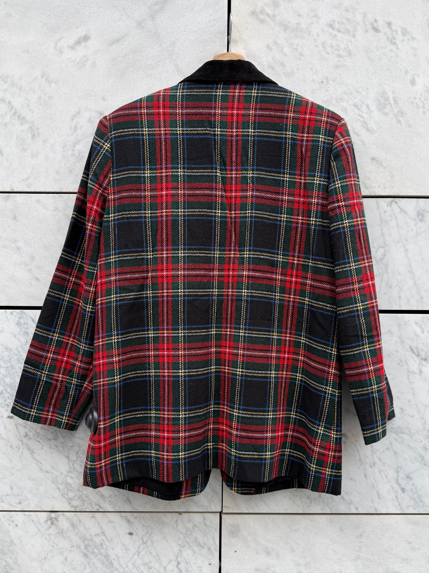 Blazer ruter diamant knapp