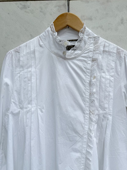 Bluse hvit lang