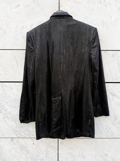 Blazer sort med shimmer