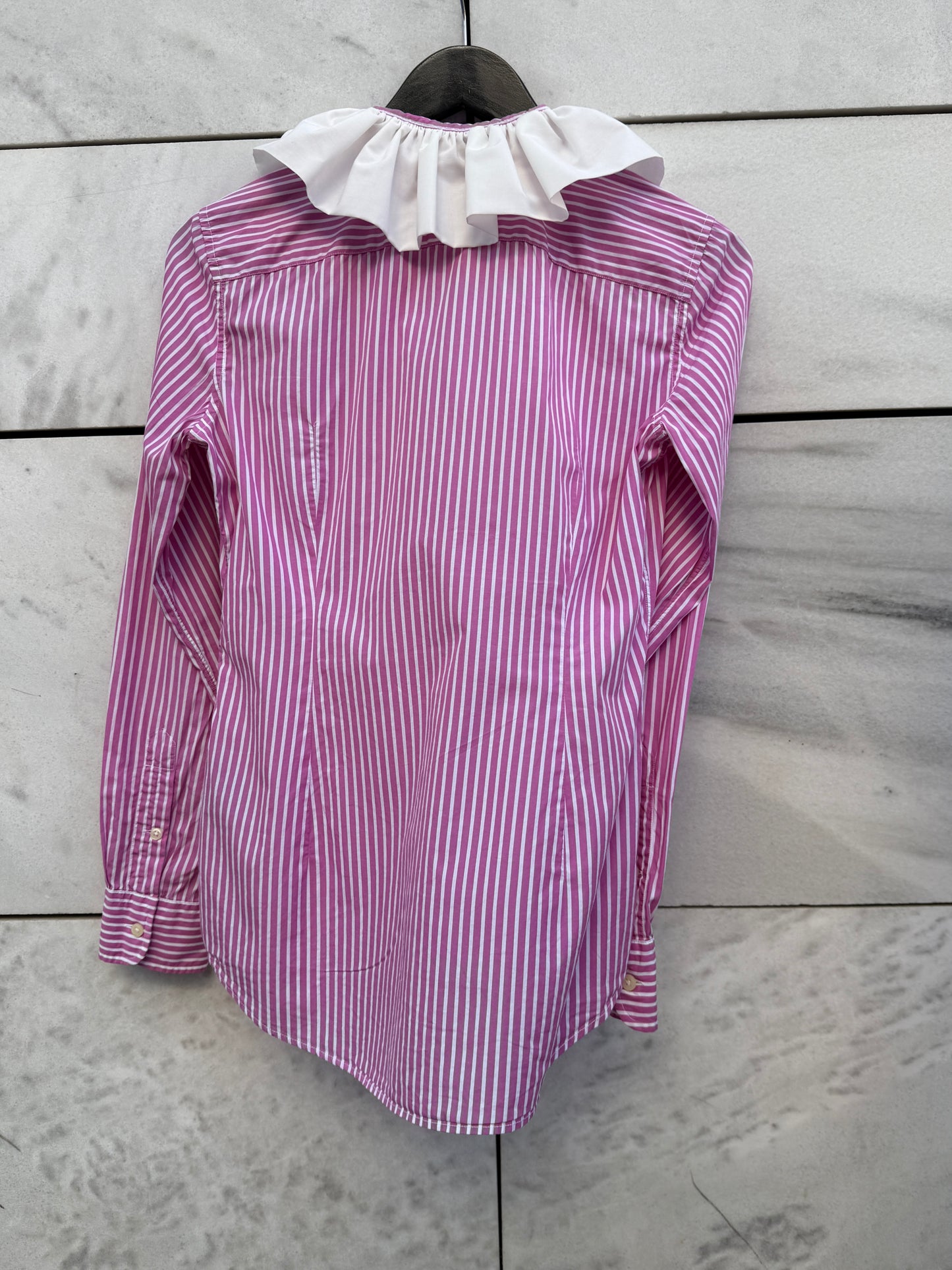 Skjorte re-design Polo rosa striper