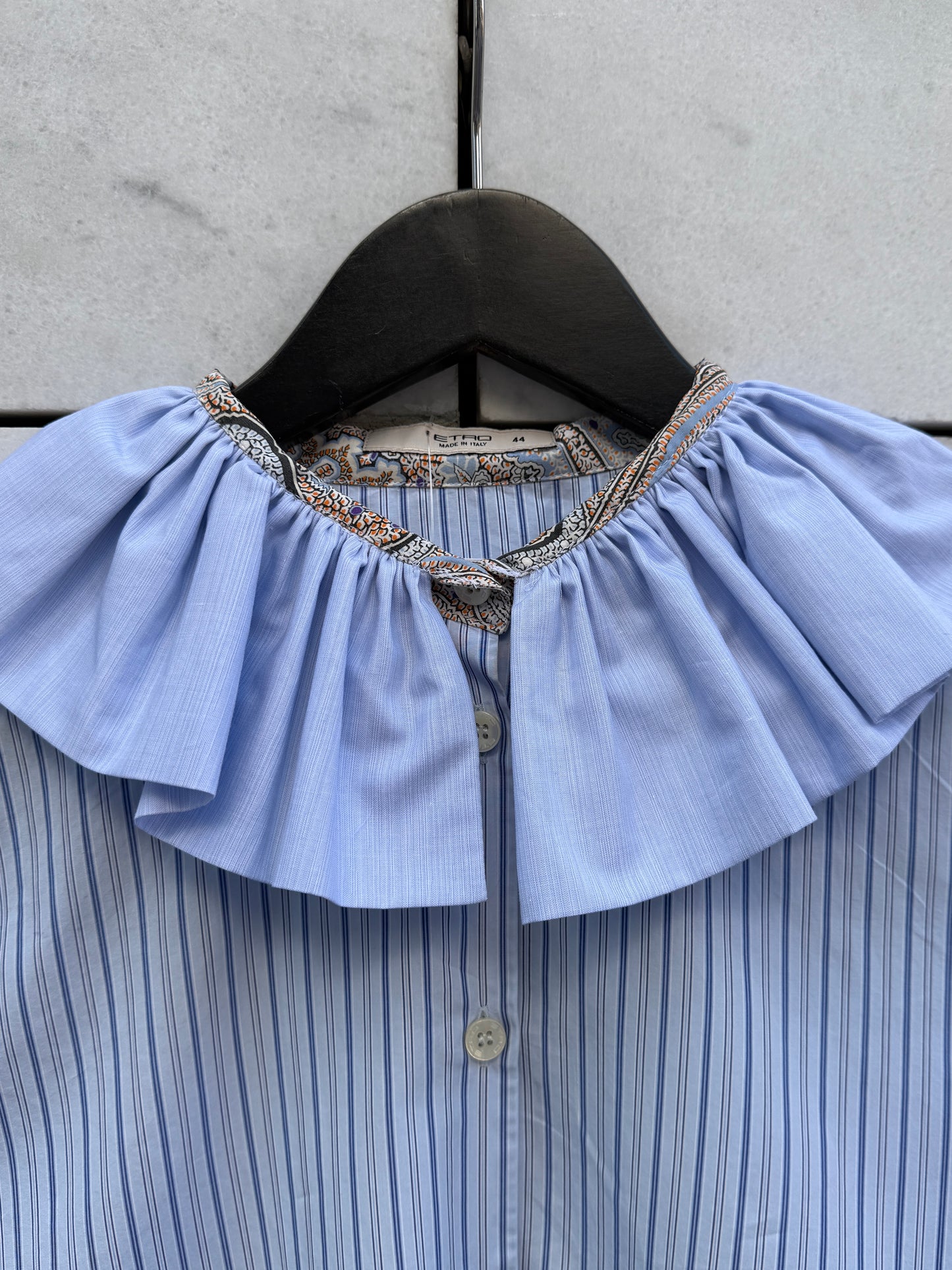 Skjorte re-design Etro blå striper