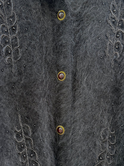 Cardigan angora sort