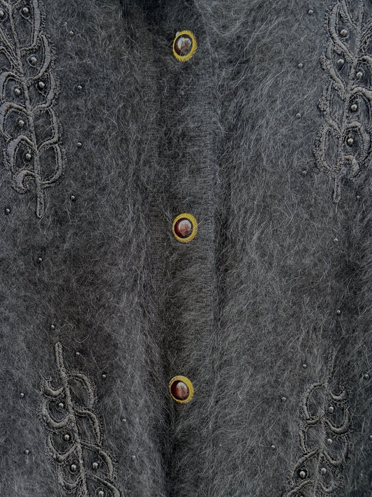 Cardigan angora sort