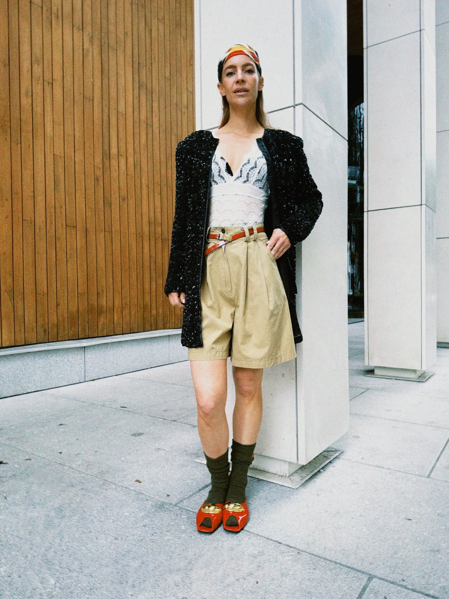 Cityshorts kaki
