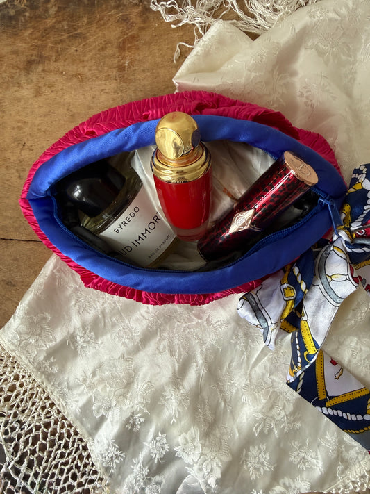 Pouch knall rosa/blå