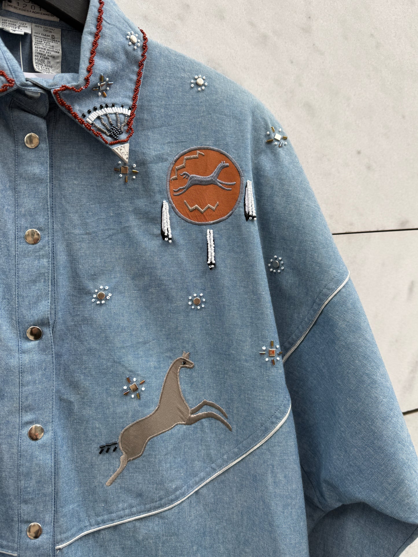 Denim skjorte cowboy