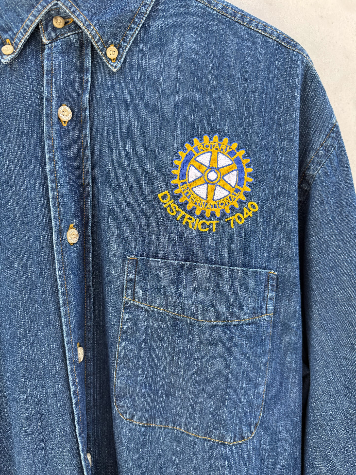 Skjorte denim District 7040