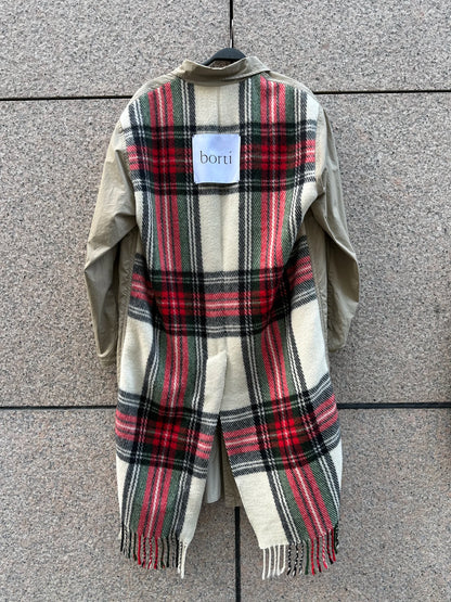 Trenchcoat beige med frynser Borti Re-design