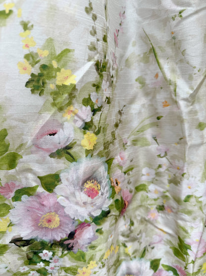 Kjole mintgrønn blomster print byTiMo