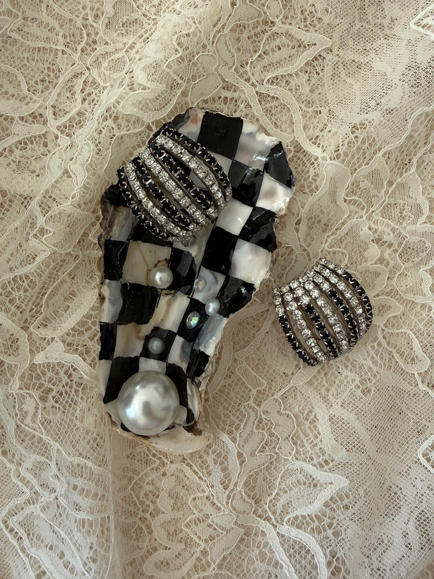 Strass statement øredobber