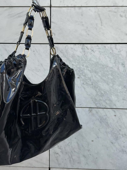 Veske lakkert skinn Anine Bing